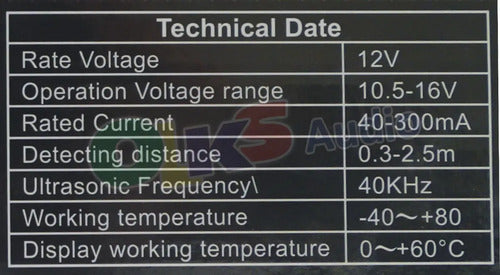 Kit De 4 Sensores De Reversa Universal Carro Display Extreme