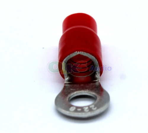 Paquete 10 Terminal Ojo Rojo Calibre. 4 Audio Labs Adl-rt4