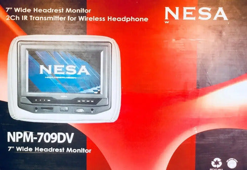 2 Cabeceras Pantalla Touch De 7' Usb Dvd Gris Nesa Npm-709dv