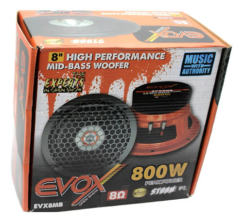 1 Medio Bajo De 8'' 400 Watts Rms 8 Ohms Evox Storm Evx8mb