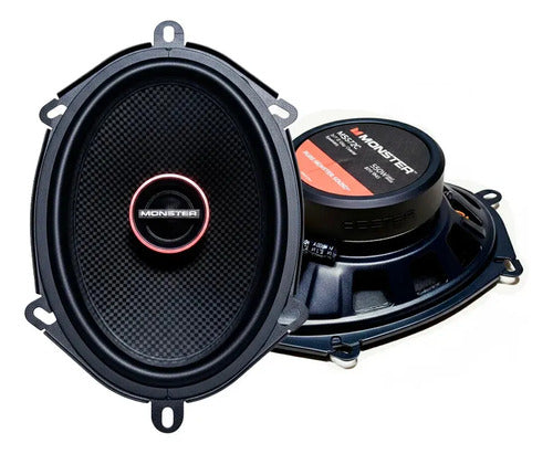 Par Bocinas Coaxiales 5x7 2 Vias 55w Rms 4ohm Monster Ms572c