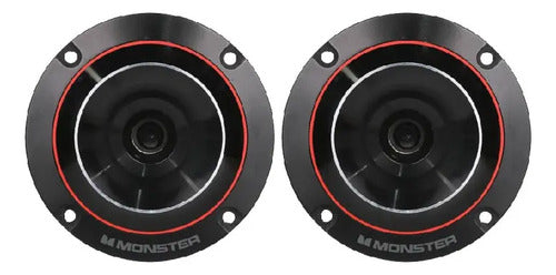 2 Tweeter 3.5 Pulgadas 500w Rms Monster Stb284 Negro