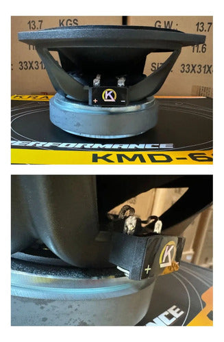 Krack Medio Rango 6x9 Pulgadas 200w Rms 4 Ohm Kmd-6904 Auto Camioneta Negro