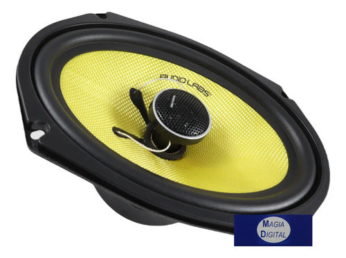Par Bocinas 6x9 Sq Fibra Vidrio 75w Rms Audiolabs Adl-f69sq