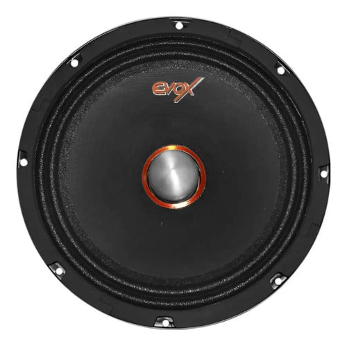 2 Medios Rangos 8'' Led Azul 400w Rms Open Show Evox Evx8led