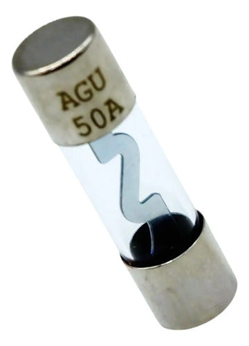 Paq. 10 Fusible Agu. 50 Amp. Plateado Rockseries Agu50p