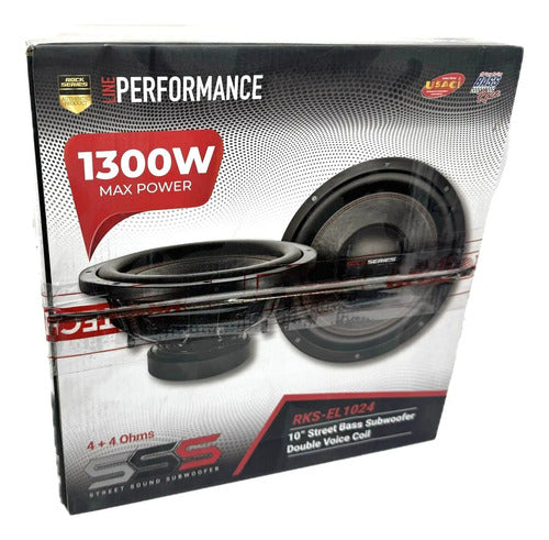 Subwoofer De 10' Doble Bobina 650w Rms Rockseries Rks-el1024
