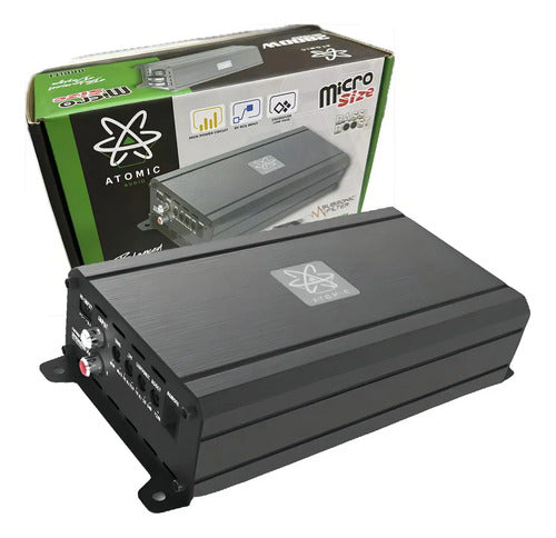 Amplificador Clase D Mini Atomic Orbit1 2800w 1ch Control Color Negro