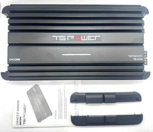 Amplificador 4 Canales 720w Rms Marca Nesa Te-4150 Para Carro Y Camioneta Negro