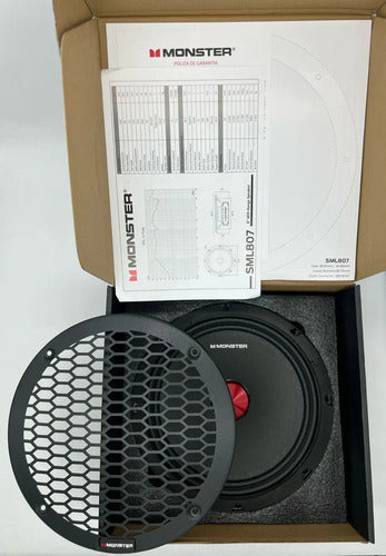 Par De Medios Rangos De 8'' 450w. Rms 8 Ohms Monster Sml807