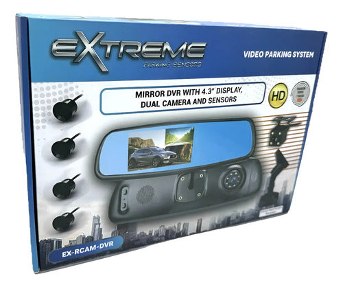 Espejo Retrovisor Cámara Sensores Revers Extreme Ex-rcam-dvr