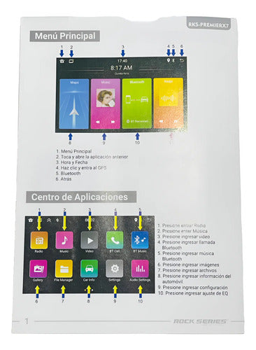 Estereo Pantalla 7 Carplay Wifi Gps Rockseries Rks-premierx7
