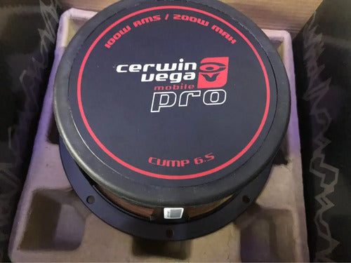 Medio Rango De 6.5 6 1/2 100w. Rms Cerwin Vega Pro Cvmp6.5 Color Negro