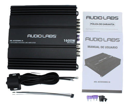Amplificador 1 Canal 200w @4ohms Audiolabs Adl-access800.1d