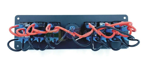 Panel Con 6 Switch Y Voltimetro 12v Rockseries Rks-sw6dv