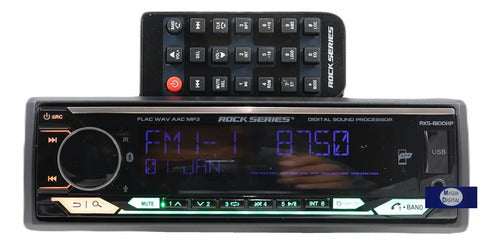 Autoestéreo Bluetooth Rock Series Rks-8100hp Bi-amplificado