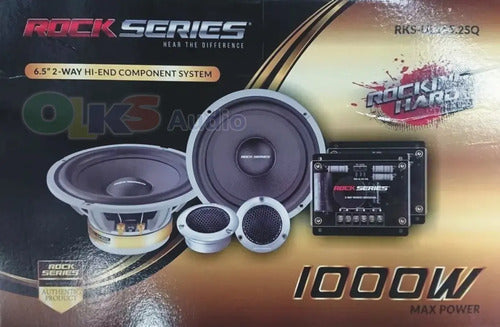 Set De Medios 6.5 120w. Profesional Rockseries Rks-ul165.2sq