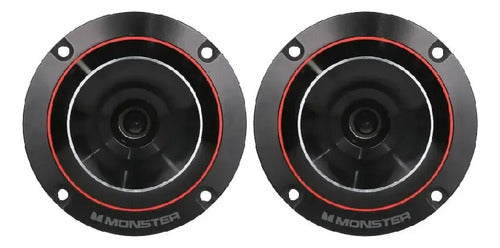 2 Tweeter 3.5 Pulgadas 500w Rms Monster Stb284 Negro