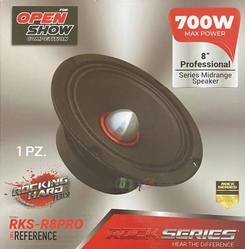 4 Medios Rangos De 8 350w Rms Open Show Rockseries Rks-r8pro