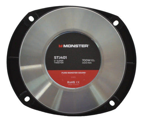 Par Tweeter Driver Spl De 6'' 350w Rms 8 Ohm Monster Stj401