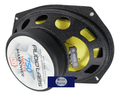 Par Bocinas 6x9 Sq Fibra Vidrio 75w Rms Audiolabs Adl-f69sq