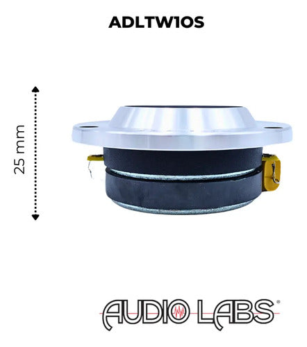 Par Tweeter Bala 4 PuLG. Open Show 300w Audio Labs Adl-tw1os Color Cromo Con Negro