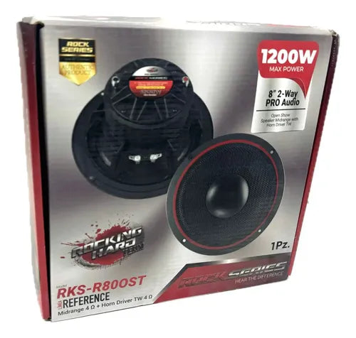 Medio Rango Y Driver 8 Open Show 1200w Rockseries Rks-r80ost