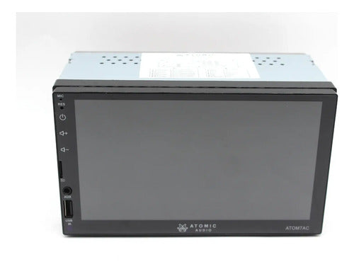 Estereo Pantalla Atomic Atom7ac 7 PLG 2 Din Car Play Color Negro