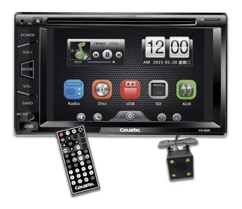 Autoestéreo 6.2 Pulgadas Coustic Co-2800 Hd Bluetooth Usb