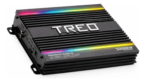 Ampli Clase D 1 Canal 1600w Rms 1ohm Led Treo Rainbow1600.1d
