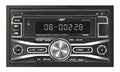 Autoestéreo Doble Din Bluetooth Usb Sd Aux Vst Vcd-651b Control Negro