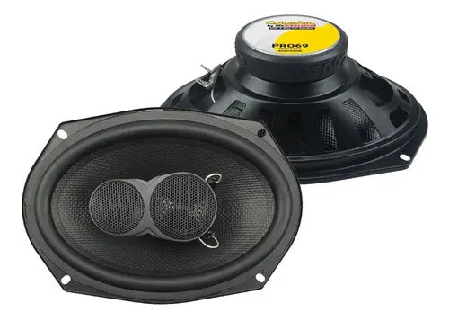 Par Bocinas De 6x9 Pulgada 3 Vias 80 Watts Rms Coustic Pro69
