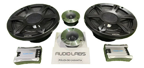 Set De Medios 8 Pul 2 Vias 500w Rms Audiolabs Adl-pro8.2os