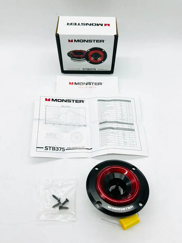 2 Tweeter 3,7 Pulgadas 450w Rms 900w Monster Stb375