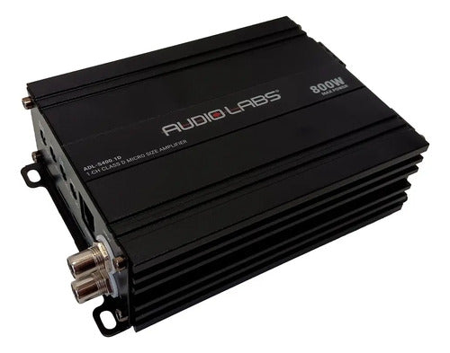 Amplificador Mini De 1 Canal 800w Max. Audiolabs Adl-s400.1d