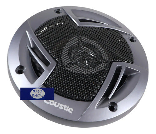 Bocinas 4puLG Coustic Co-42c 2 Vias 300 Watts Color Negro