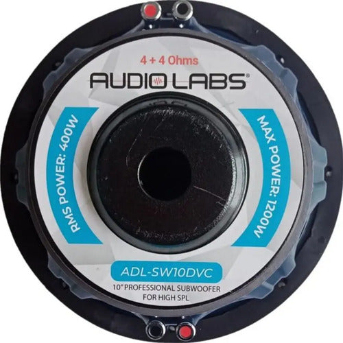 Subwoofer De 10 PLG Audio Labs Adl-sw10dvc Doble Bobina 700w Color Azul