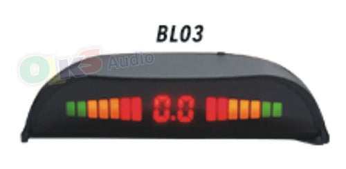 Kit De 4 Sensores De Reversa Universal Carro Display Extreme