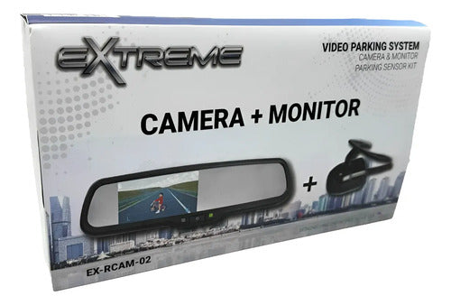 Retrovisor Con Monitor Y Cámara D Reversa Extreme Ex-rcam-02
