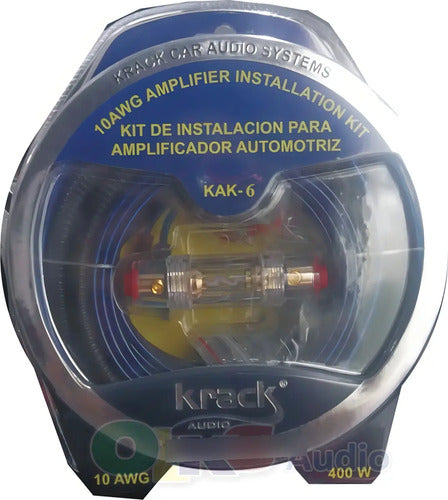 Kit Instalación Amplificador 5m Conectores Rca Krack Kak-6