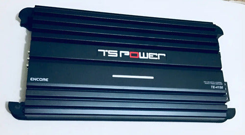 Amplificador 4 Canales 720w Rms Marca Nesa Te-4150 Para Carro Y Camioneta Negro