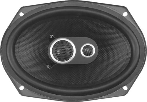 Bocinas Coaxiales Treo Studio69 800w 6x9 4 Ohms 3 Vías Color Negro