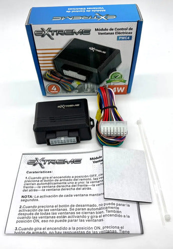 Módulo Control Ventanas Eléctricas 4 Puertas Extreme PWC4 para Coche