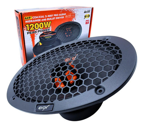 Medio Rango 6x9 300w Rms 8 Ohms Open Show Evox Acces Evx69cx