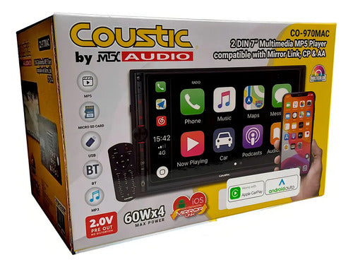 Estéreo Pantalla 7´´ Mirror Link Carplay Coustic Co-970mac