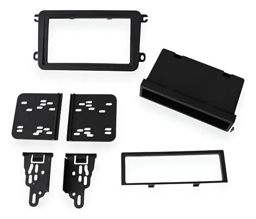 Frente Adaptador 1-2 Din Vw Bora Jetta A6 Vento Golf Tiguan