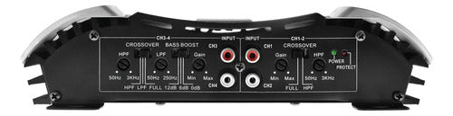 Amplificador Atomic Krypton 4 2600 W 4 Canales Clase A Negro