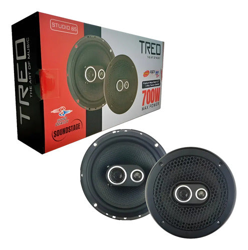 Treo Multimedia Studio 5 Bocinas Negras 2 Unidades De 600w