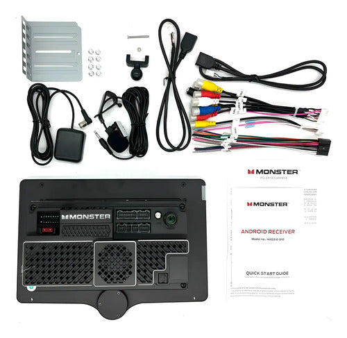 Estéreo Con Pantalla Monster Had310-d10 Con Bluetooth Color Negro