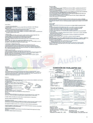 Paquete Autoestereo Y 2 Bocinas De 6 Bt Usb Coustic Co-pk300